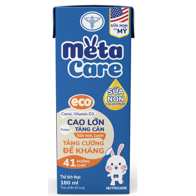 Sữa pha sẵn Nutricare MetaCare Eco 180ml lốc 4 hộp