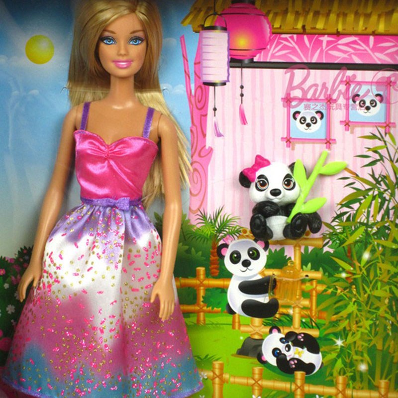 Búp bê Barbie & Panda BCH55