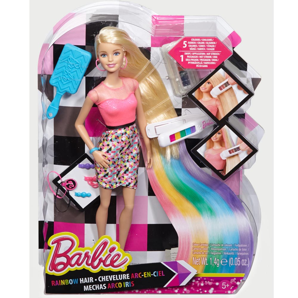 Đồ chơi Barbie tóc cầu vồng CFN48 cho bé