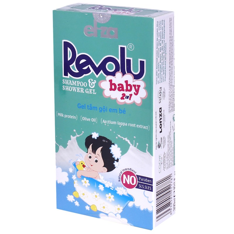 Gel tắm gội trẻ em Revolu Baby (300ml)