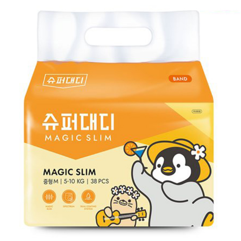 Bỉm dán Super Daddy Magic Slim M38 (5-10kg)