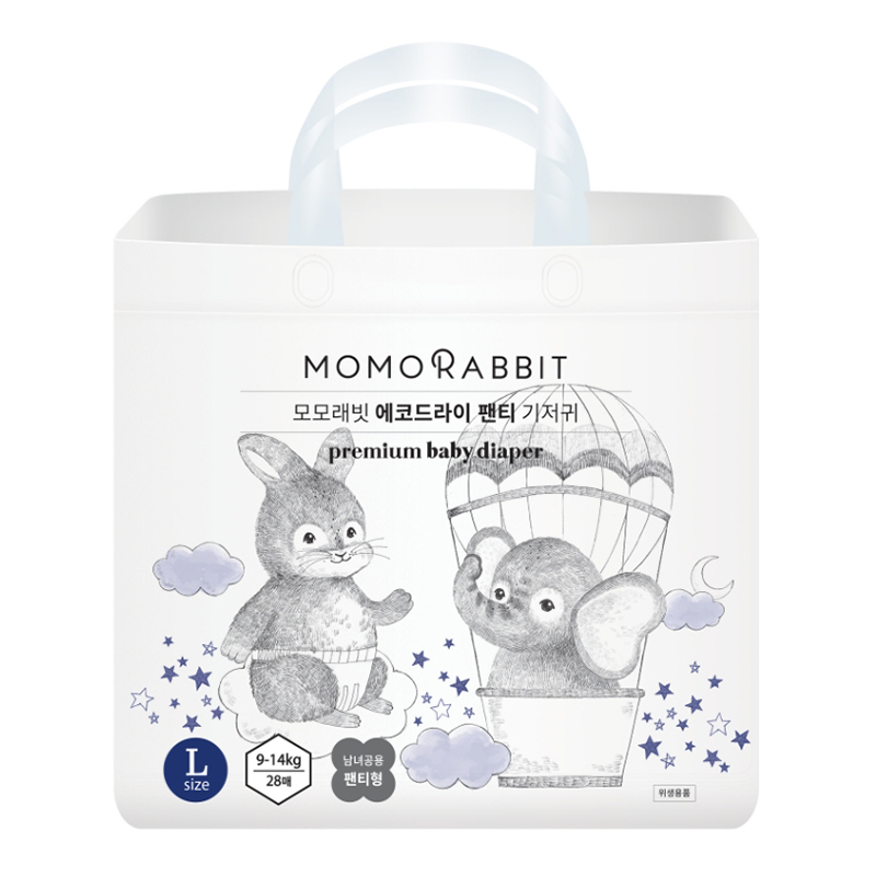Bỉm quần ban đêm Momo Rabbit L28 (9-14kg)