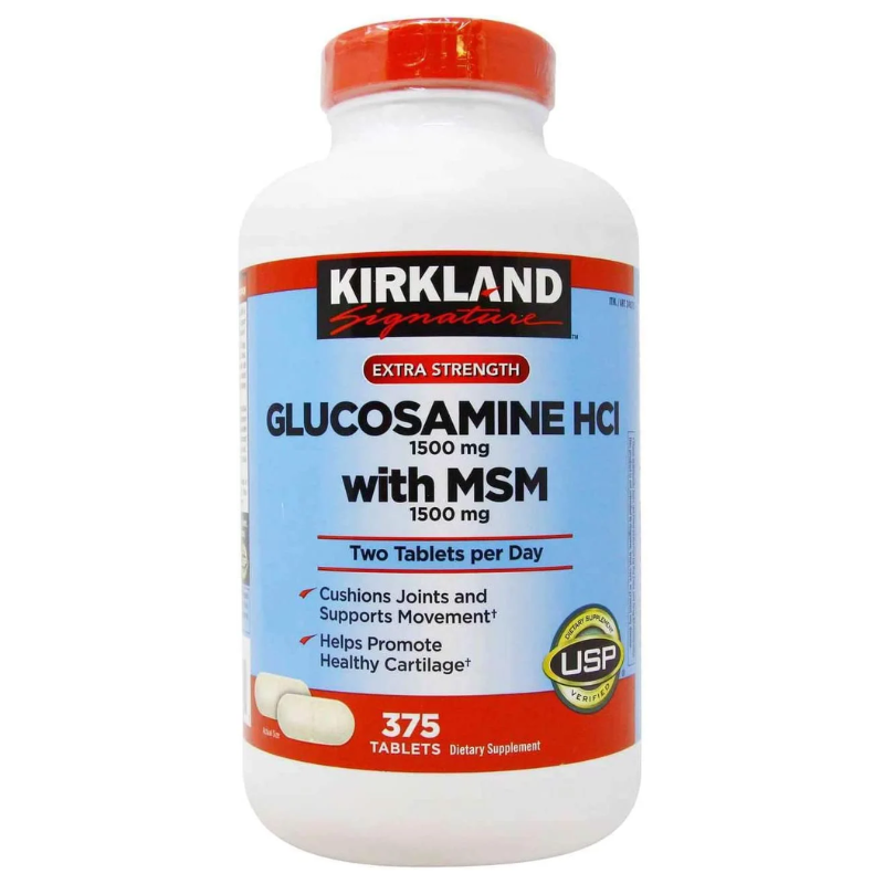 Viên uống Glucosamine HCL 1500mg hỗ trợ xương khớp (375 viên)